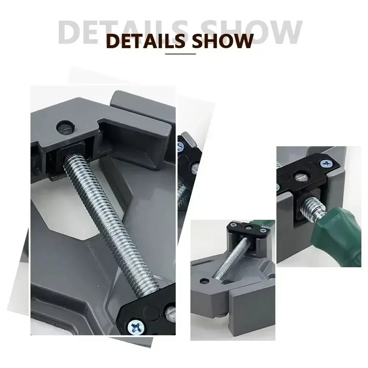 Woodworking Right Angle Clamp - A74U 90度直角クランプ 調整可能なフレームコーナークリップ 木工用ハンドツール 家具接合用クランプ