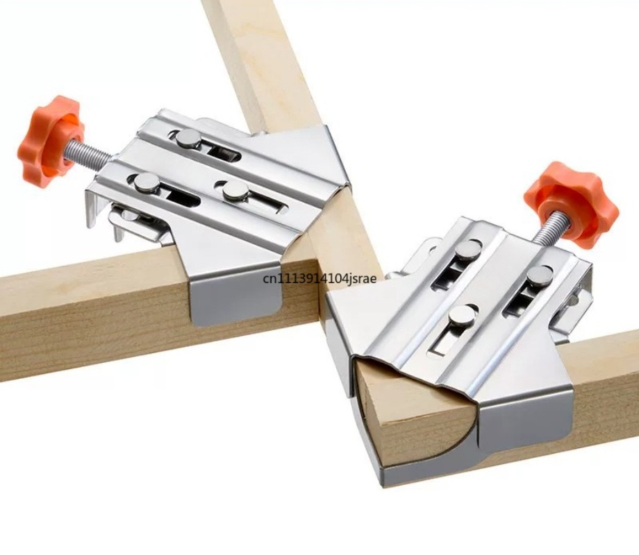 Woodworking Right Angle Clamp - 90度直角クランプ ステンレス製 木工用固定位置決めクリップ キャビネットフレーム組立用ハンドツール