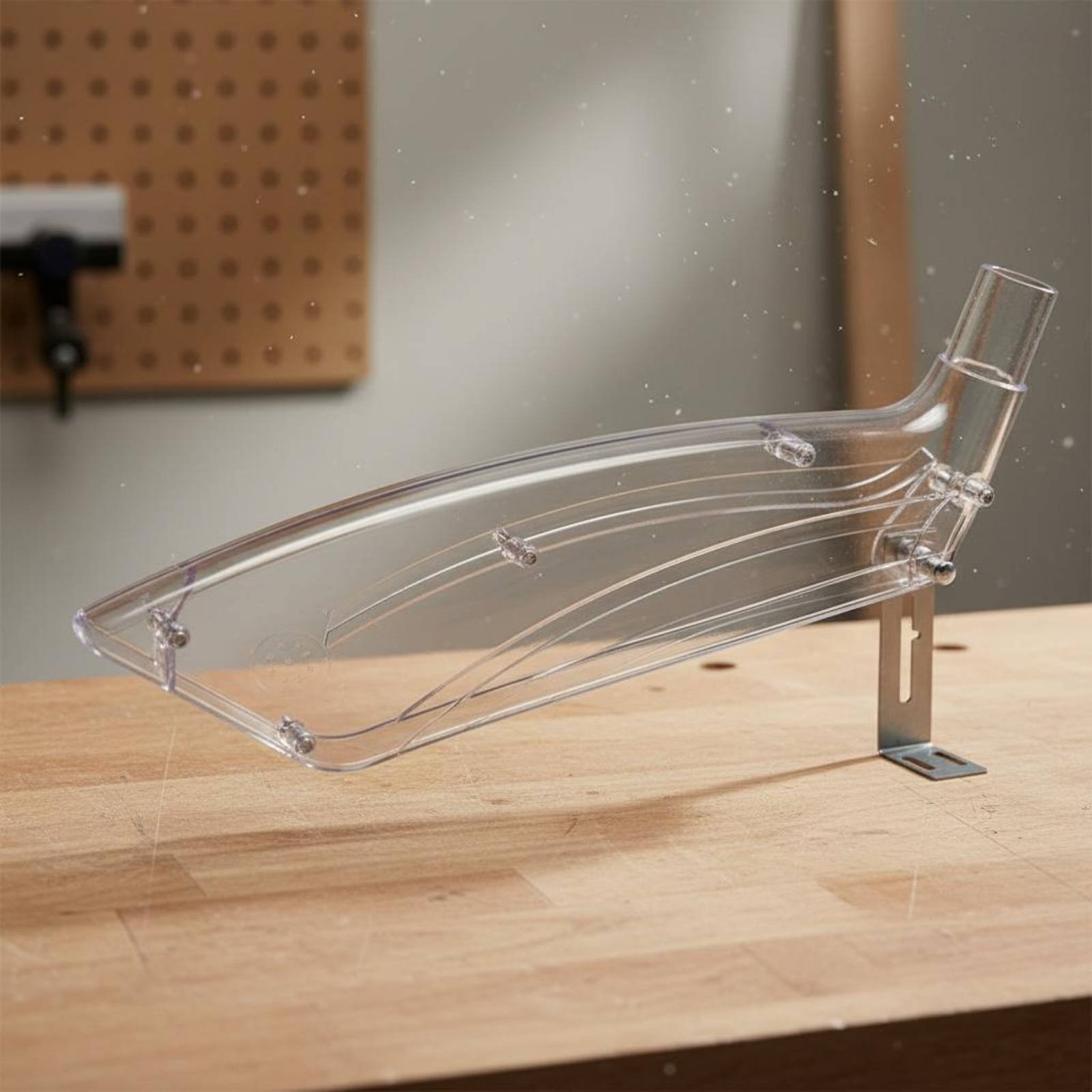 Woodworking Shop - 透明な鋸刃ガード 簡単に取り付けられる透明なテーブルソーカバー 木工工場、作業場用