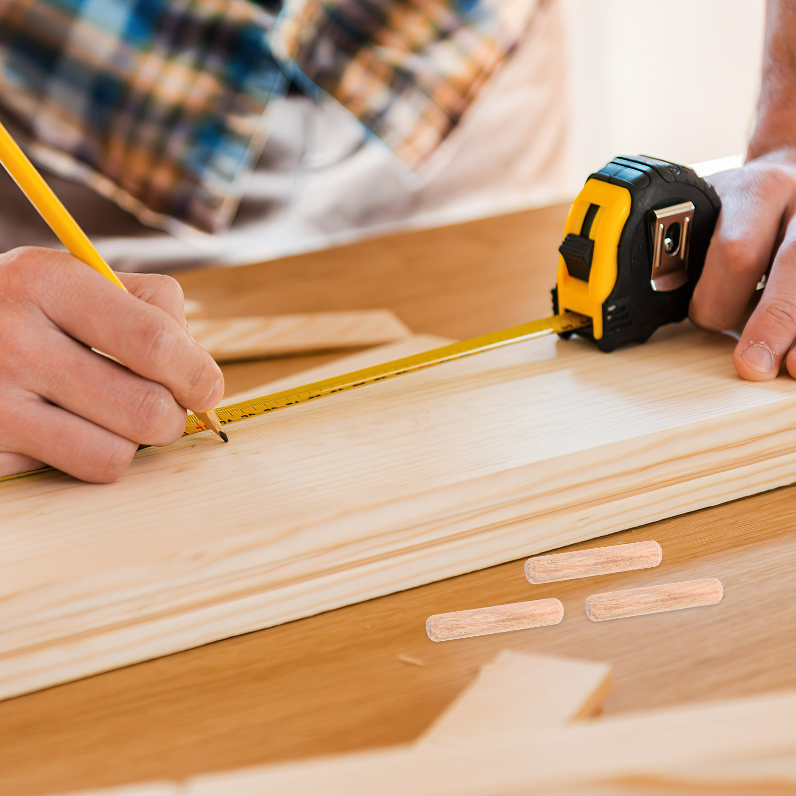 200個入り、高級木製ダボ棒。木材の穴埋め、ネジ穴の補強、接 - Woodworking Projects Art のレビューと価格