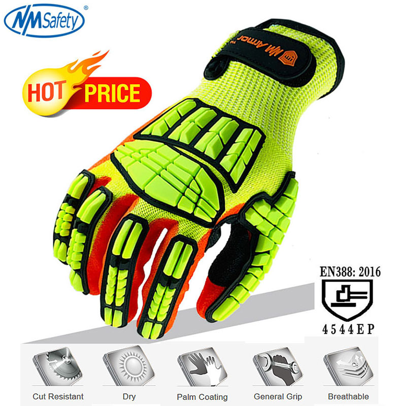 NMSafety 100% 高品質防振新しいメカニックグロー - Woodworking Gloves のレビューと価格