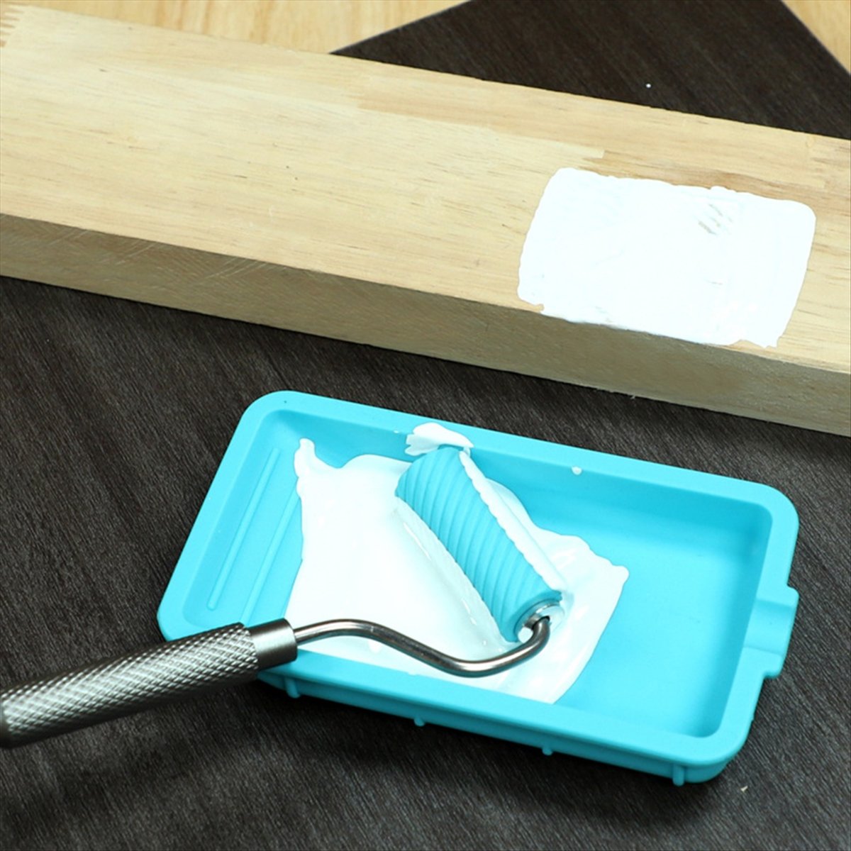 L63Aシリコン製グルーローラー（トレイ付き）48mm×20 - Woodworking Projects Art のレビューと価格