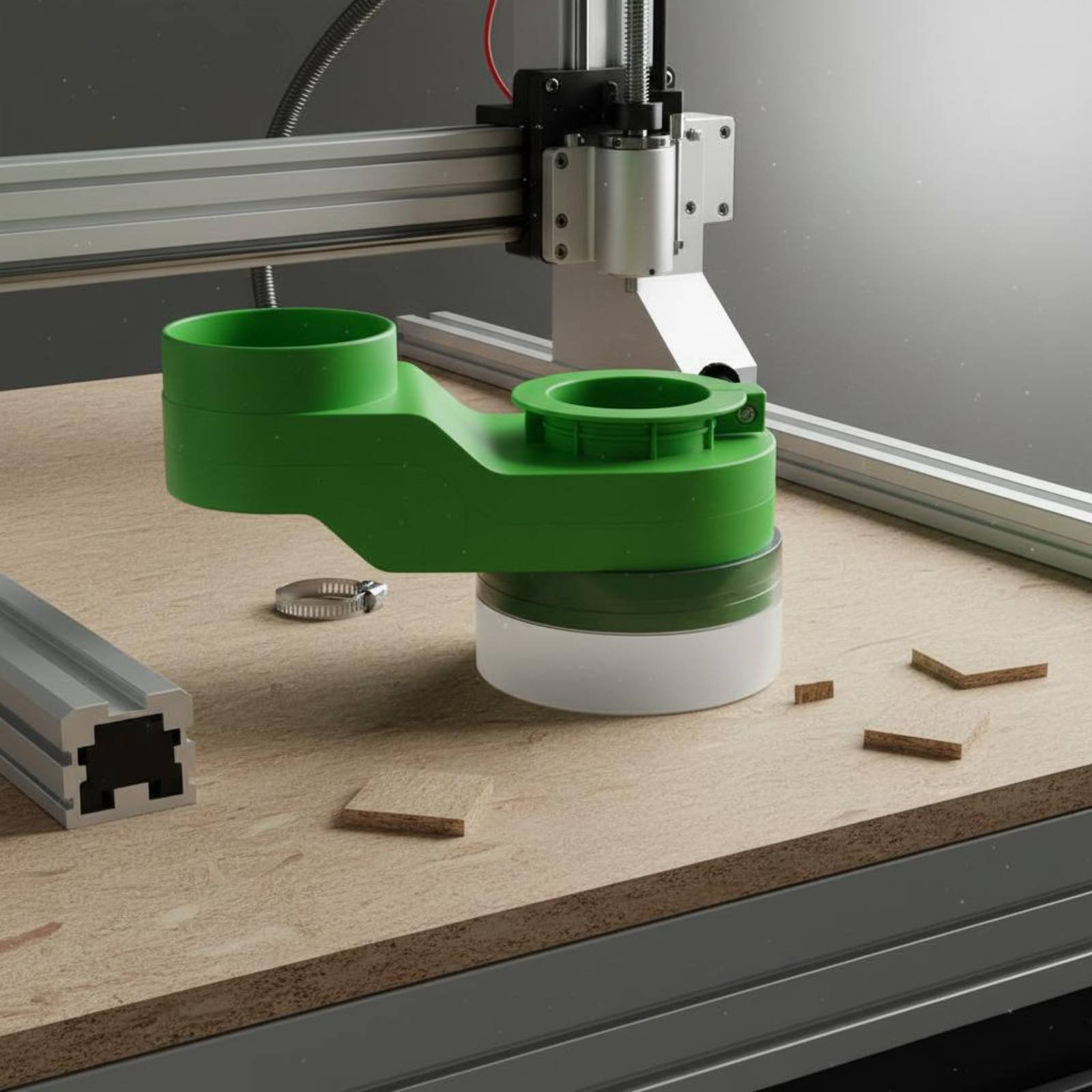 スピンドルダストカバー クリーンカット彫刻機用吸引カバー 工 - Woodworking Factory のレビューと価格