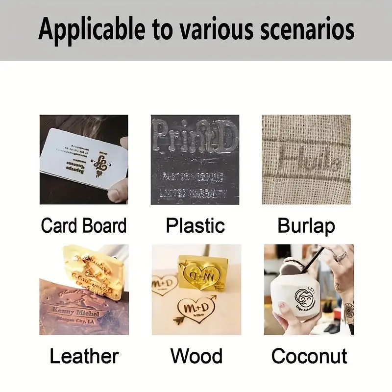 カスタムブランドアイロン、木工、ステーキ、BBQ、レザークラ - Woodworking Logo のレビューと価格