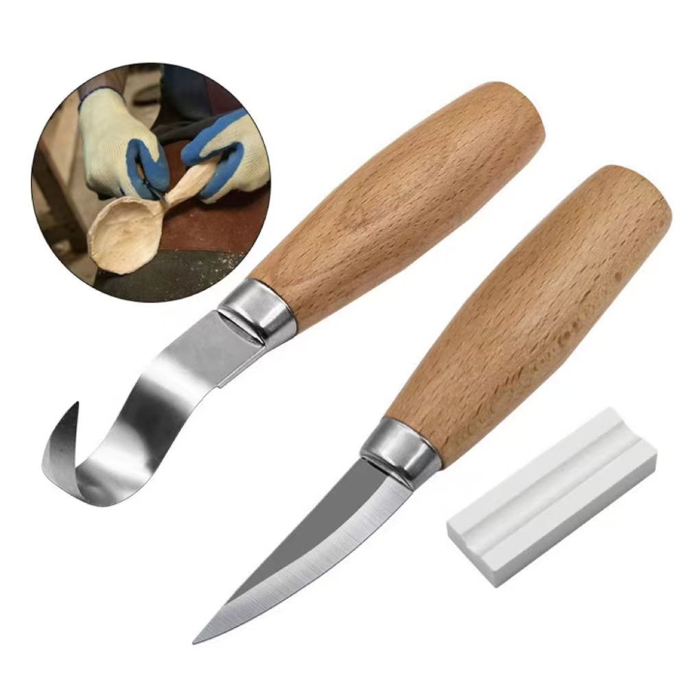人間工学に基づいたブナ材ハンドル木彫りツールセット ステンレ - Woodworking Kits For Beginners のレビューと価格