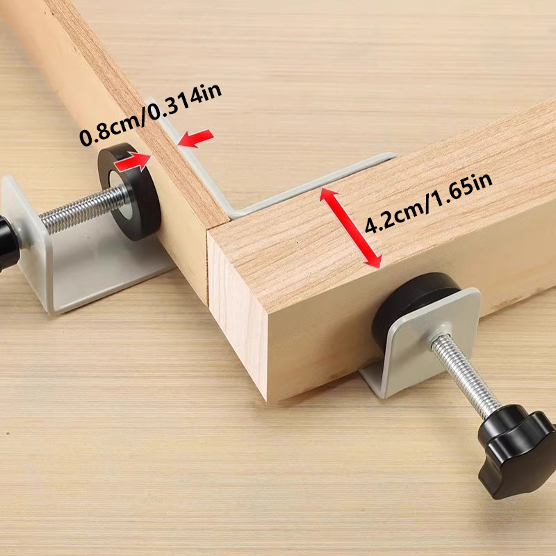 1/2pc 90 度位置決め正方形直角クランプ金属木工大工  - Woodworking Right Angle Clamp のレビューと価格