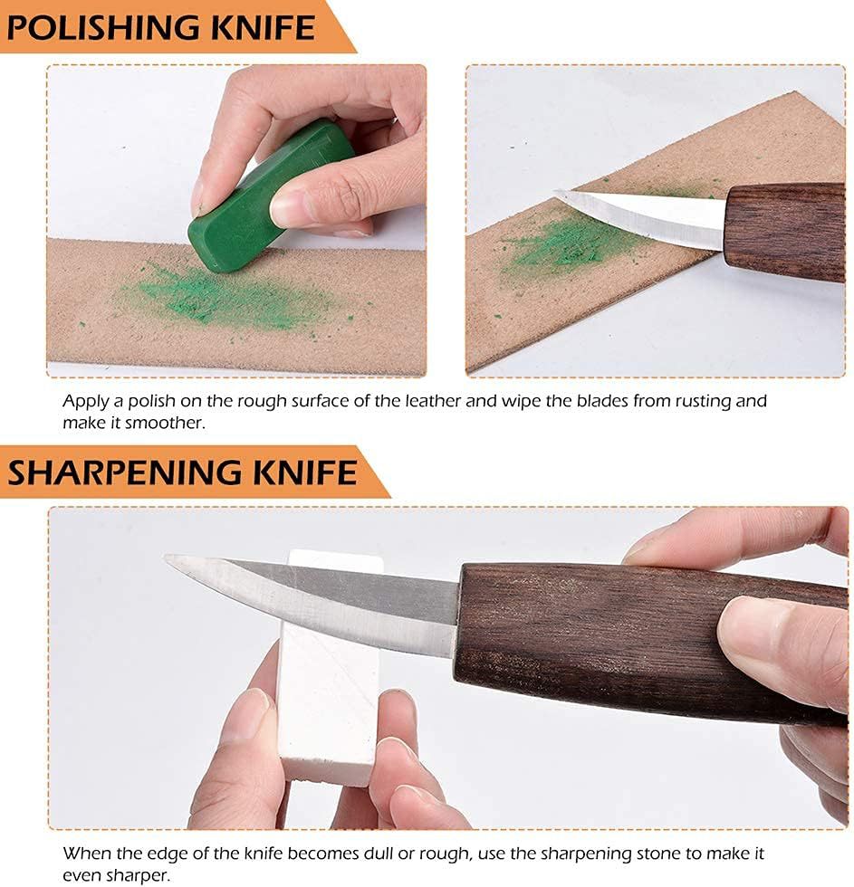 8個入り木彫りキット、木彫りツール、手彫りナイフセット（針や - Woodworking Kits For Beginners のレビューと価格