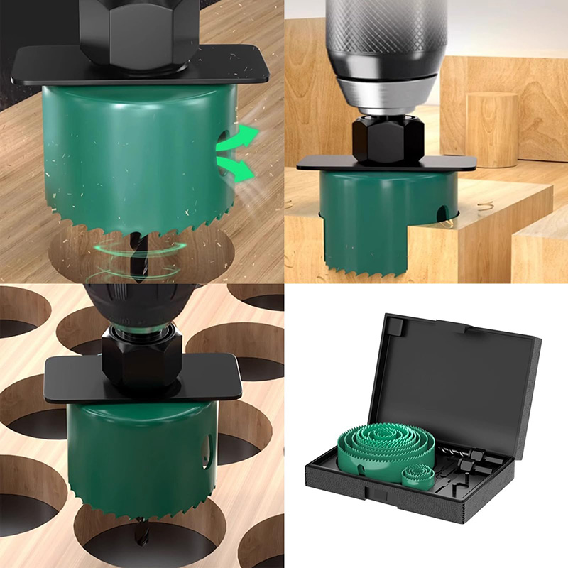 19/8/5個入り 19-127mm ホールソー切断セット  - Woodworking Shop のレビューと価格