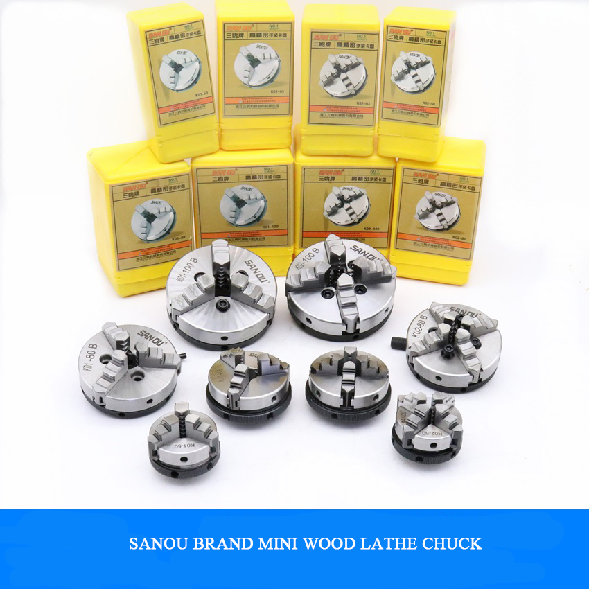 3ジョー旋盤チャック 100mm SANOUブランド ミニ木 - Woodworking Lathe Chuck のレビューと価格
