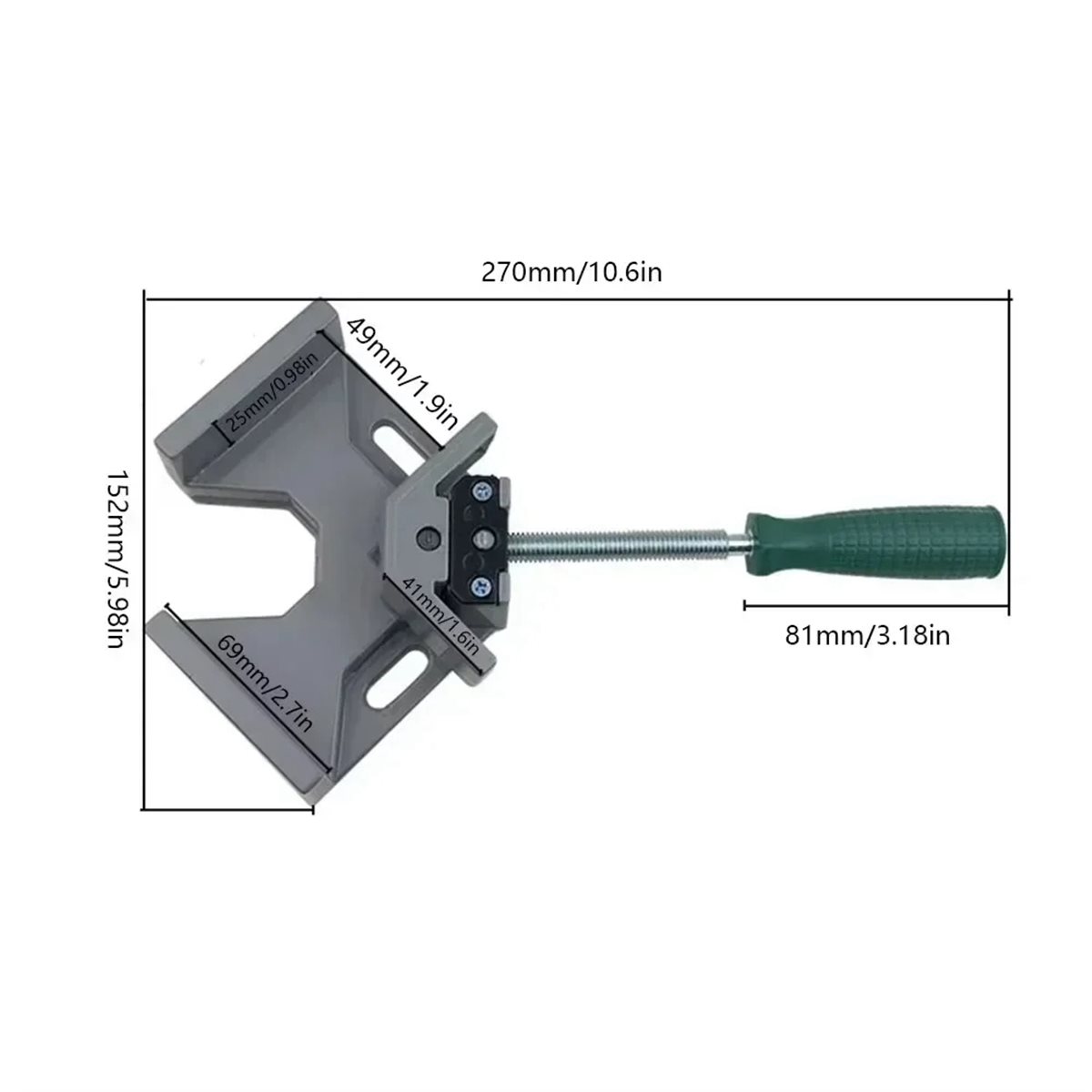 A74U 90度直角クランプ 調整可能なフレームコーナークリ - Woodworking Right Angle Clamp のレビューと価格