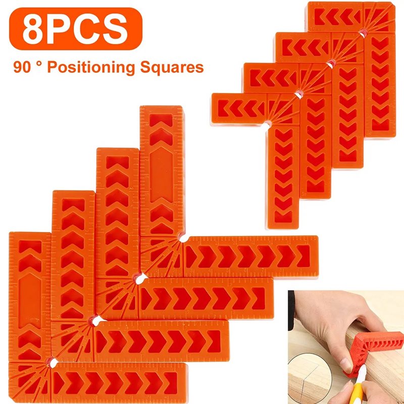 Toorise 8個入り 90度ポジショニングスクエア 直角 - Woodworking Right Angle Clamp のレビューと価格