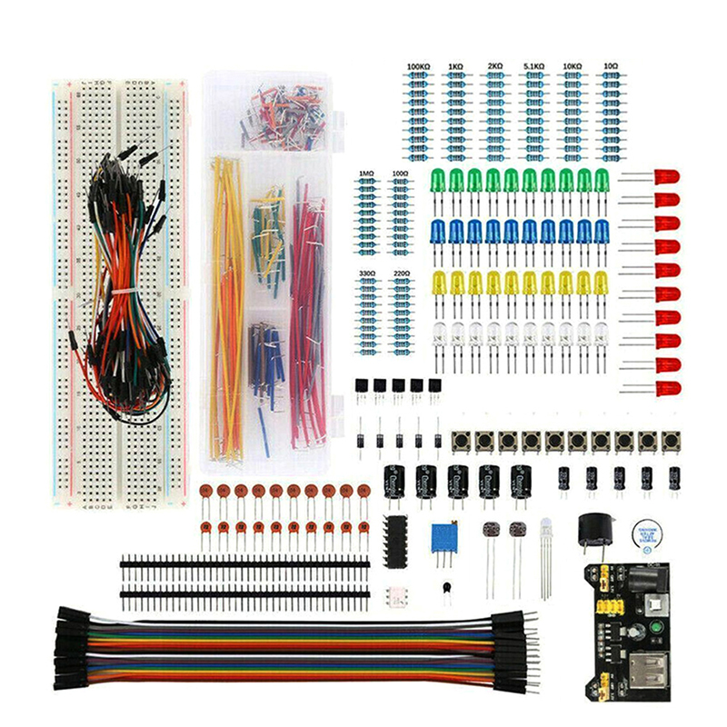 電子部品 電解コンデンサ 抵抗器 LED 830穴ブレッドボ - Woodworking Kits For Beginners のレビューと価格