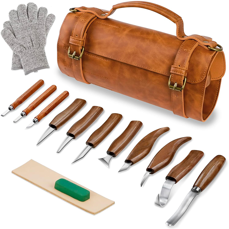 木彫りキット ナイフセット 初心者向け木彫りナイフ 木工ツー - Woodworking Kits For Beginners のレビューと価格