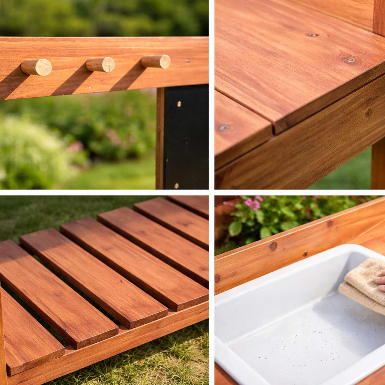 木製植木鉢台子供用屋外屋内庭園植栽テーブル作業台子供科学教育 - Woodworking Bench のレビューと価格