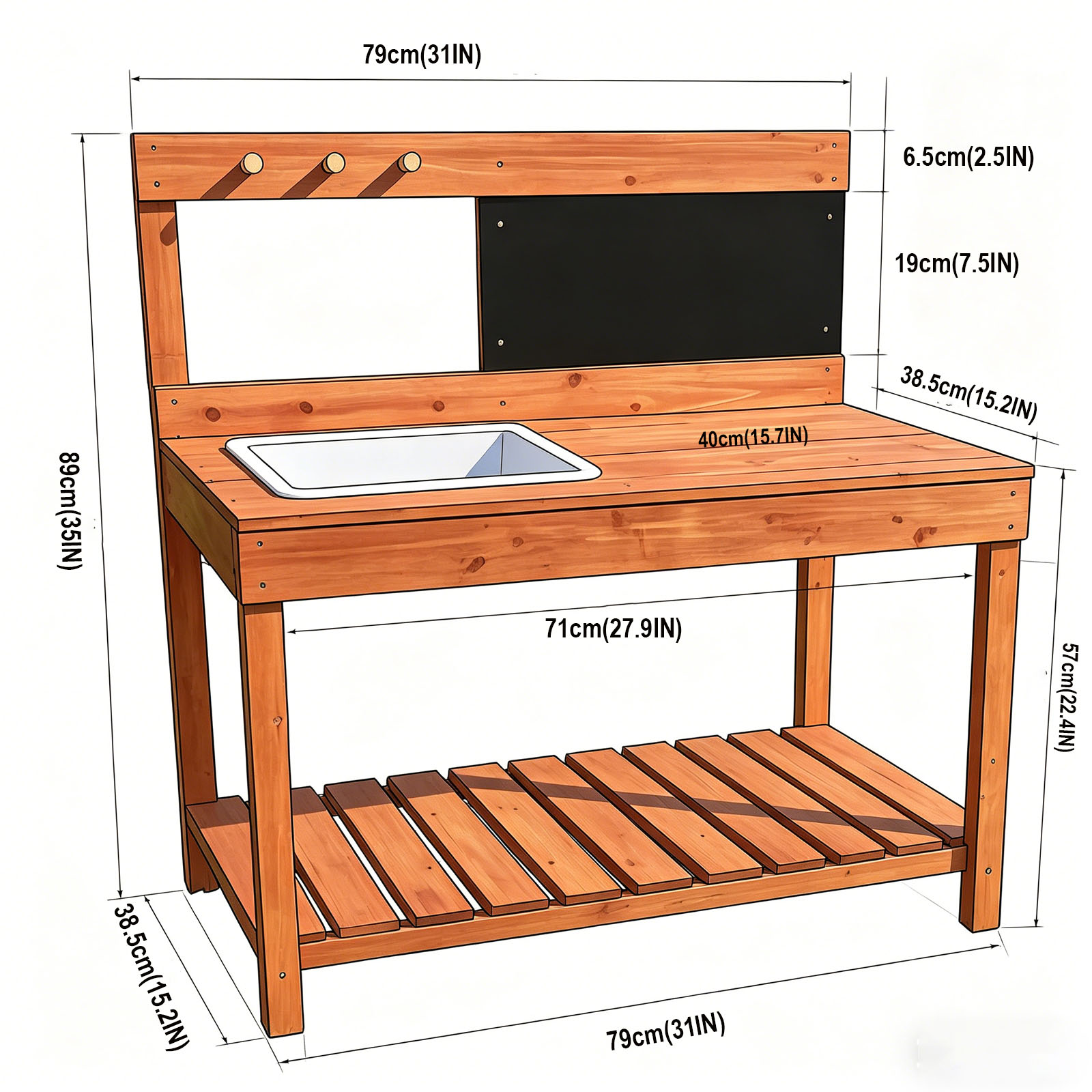 木製植木鉢台子供用屋外屋内庭園植栽テーブル作業台子供科学教育 - Woodworking Bench のレビューと価格