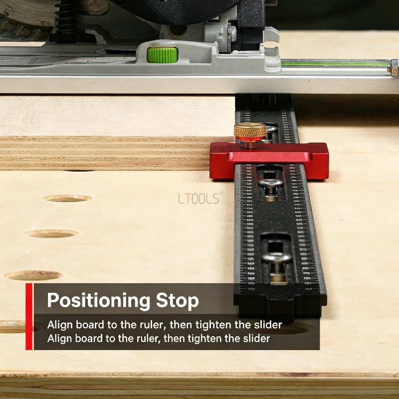 木工用調整可能なストップスケール定規、トラックソー用ストップ - Woodworking Classes のレビューと価格