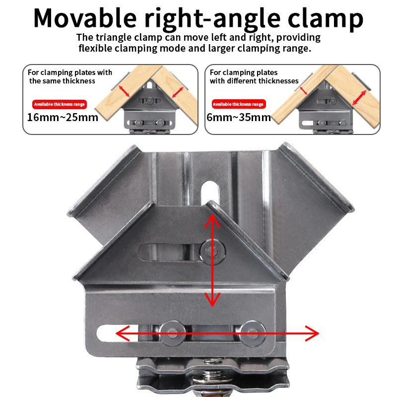 ステンレス製開閉式アングルクランプ、木工接合用クイッククリッ - Woodworking Right Angle Clamp のレビューと価格