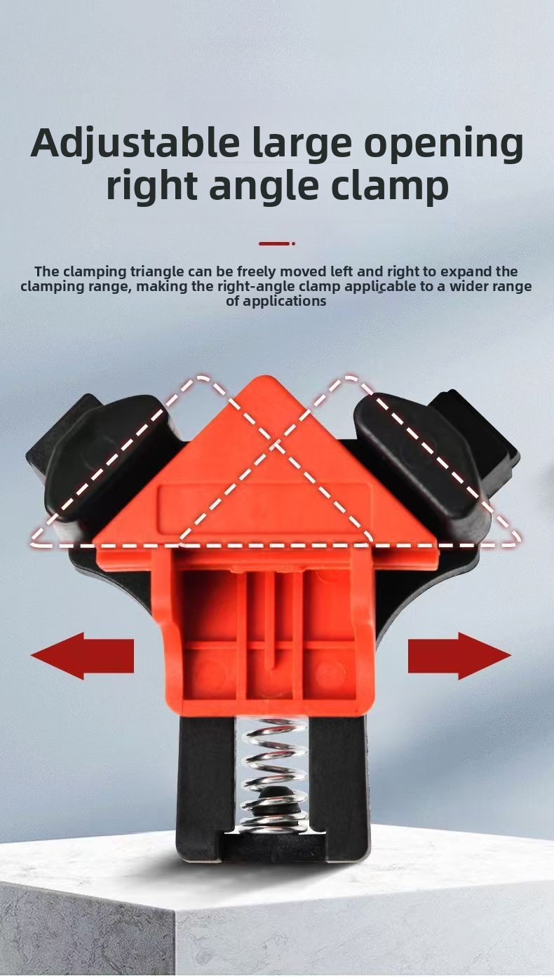 直角木工クランプ 90 °   調整可能なジョー付きコーナー - Woodworking Right Angle Clamp のレビューと価格