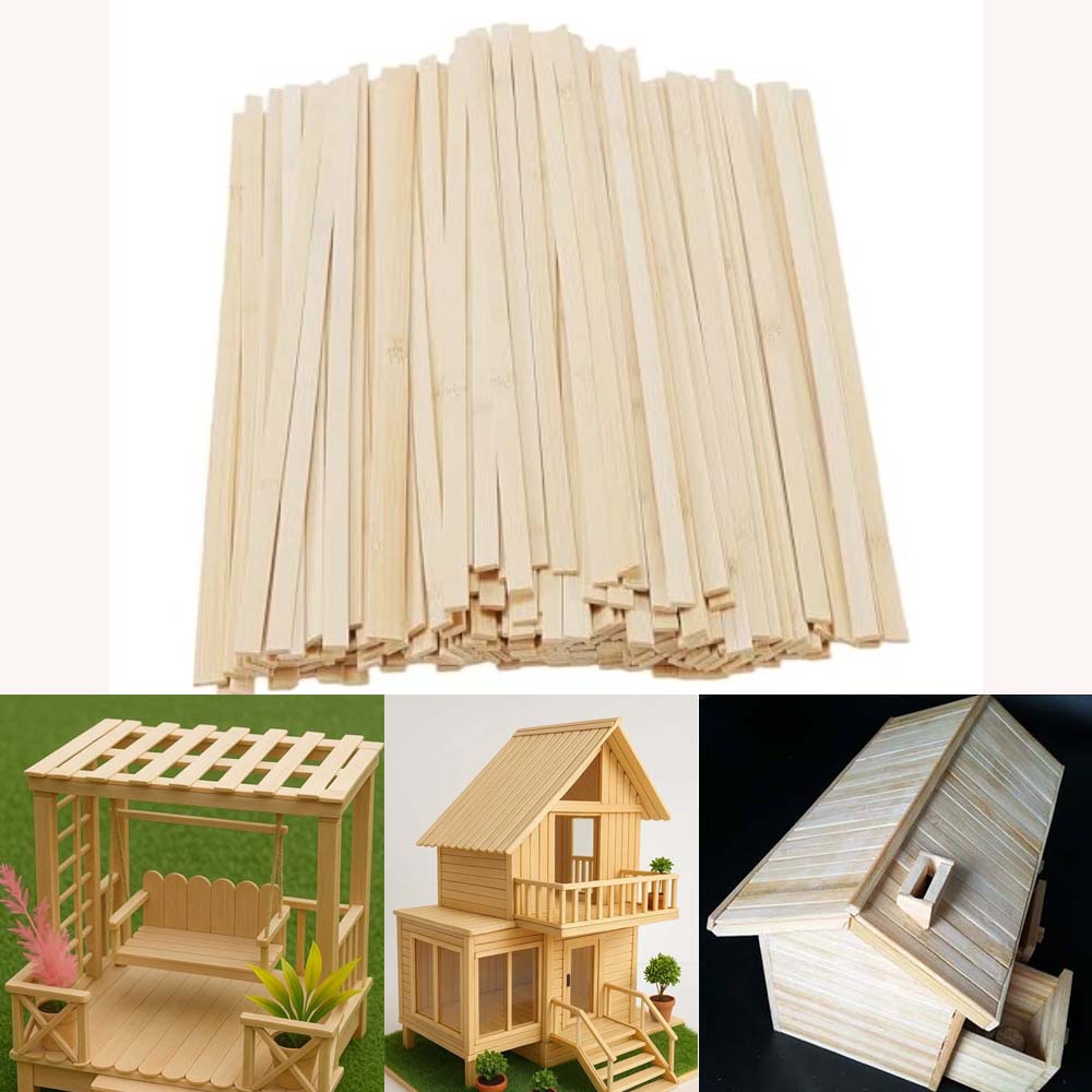 10本の木製フラットスティック、アートプロジェクト、木工、D - Woodworking Projects Art のレビューと価格