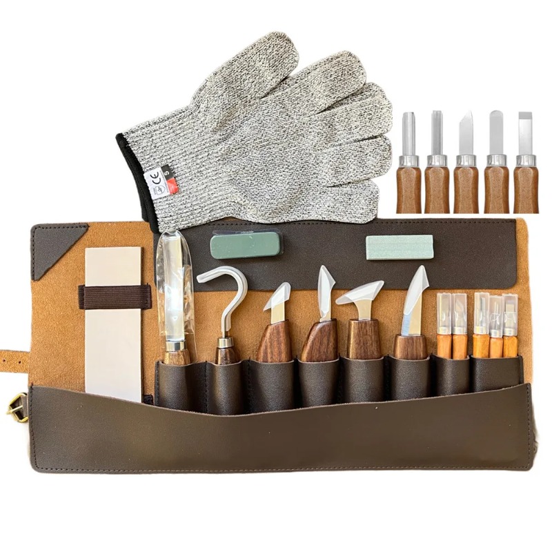 木彫りキット 木工道具 手彫りナイフセット 初心者向けやすり - Woodworking Kits For Beginners のレビューと価格