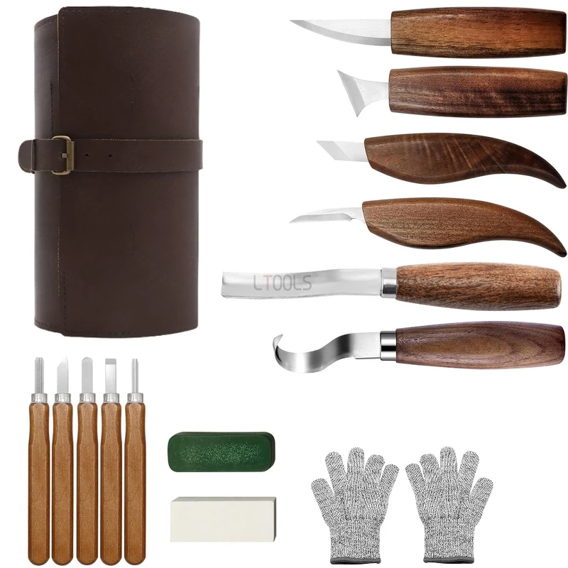 木彫りキット 木工道具 手彫りナイフセット 初心者向けやすり - Woodworking Kits For Beginners のレビューと価格