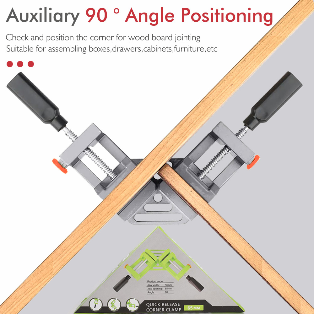 木工および木工用のアルミニウム合金クランプ,90度溶接クラン - Woodworking Right Angle Clamp のレビューと価格