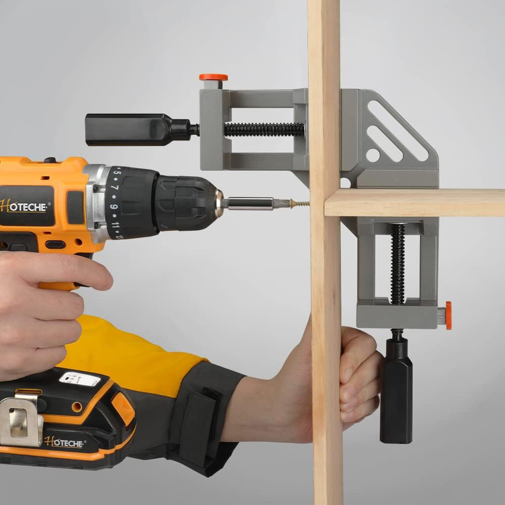木工および木工用のアルミニウム合金クランプ,90度溶接クラン - Woodworking Right Angle Clamp のレビューと価格