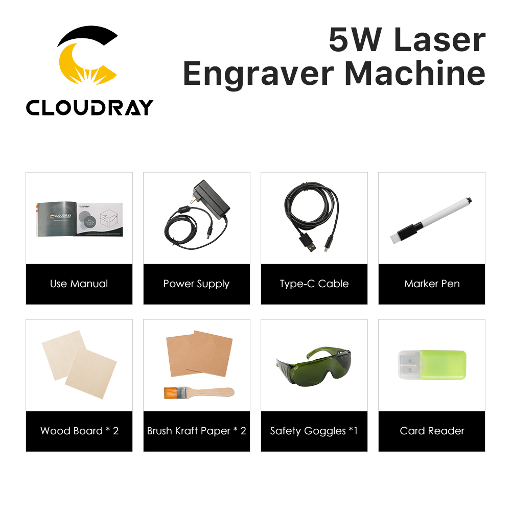 Cloudrayレーザー彫刻機BM1マークプリンターカッター - Woodworking Classes のレビューと価格
