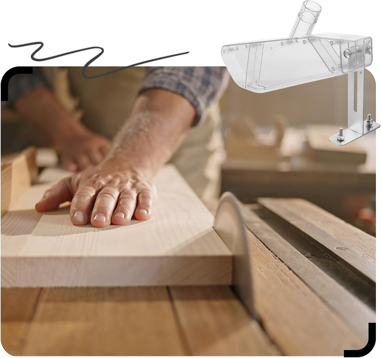 木工テーブルソー保護カバー透明集塵ガード電動丸鋸用防塵透明プ - Woodworking Factory のレビューと価格